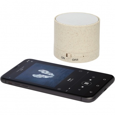 Logotrade liikelahja mainoslahja kuva: Kikai Bluetooth® -kaiutin, vehnänolkea
