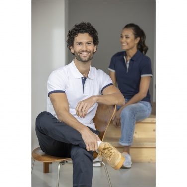 Logo trade mainoslahja kuva: Morgan miesten lyhythihainen poolopaita, kaksisävyinen