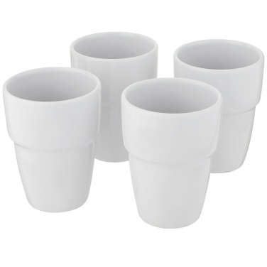 Logo trade liikelahjat tuotekuva: Staki 4-osainen 280 ml pinottava mukilahjasetti