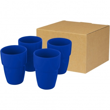 Logotrade mainoslahja tuotekuva: Staki 4-osainen 280 ml pinottava mukilahjasetti