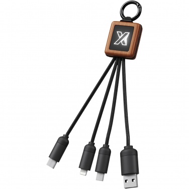 Logotrade mainoslahja ja liikelahja kuva: SCX.design C19 puinen ja helppokäyttöinen kaapeli