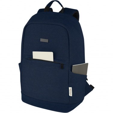 Logo trade liikelahjat tuotekuva: Joey 15,6" GRS-kierrätetystä kankaasta valmistettu varkaudenestoreppu kannettavalle 18 l