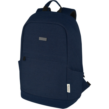Logo trade mainoslahjat tuotekuva: Joey 15,6" GRS-kierrätetystä kankaasta valmistettu varkaudenestoreppu kannettavalle 18 l