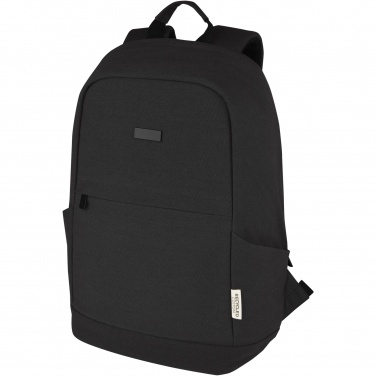 Logotrade liikelahja mainoslahja kuva: Joey 15,6" GRS-kierrätetystä kankaasta valmistettu varkaudenestoreppu kannettavalle 18 l