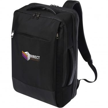 Logotrade mainoslahjat ja liikelahjat tuotekuva: Expedition Pro 17 tuuman GRS-kierrätetystä materiaalista valmistettu laajennettava reppu kannettavalle, 35 l