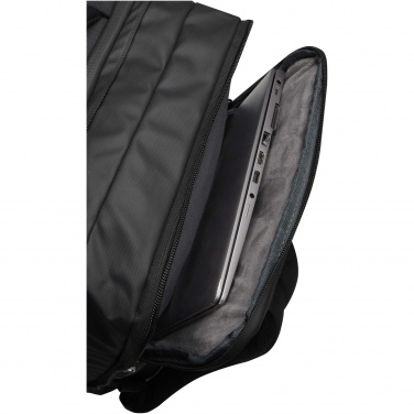 Logotrade mainostuote tuotekuva: Expedition Pro 17 tuuman GRS-kierrätetystä materiaalista valmistettu laajennettava reppu kannettavalle, 35 l