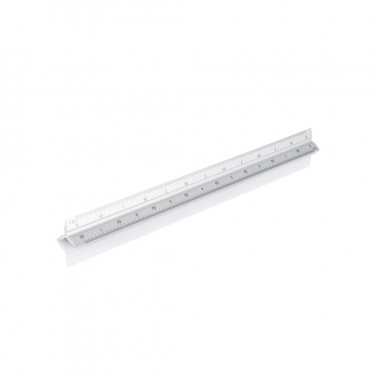 Logotrade mainostuote tuotekuva: Alumiininen kolmikulmaviivoitin - 30 cm