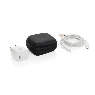 Logotrade liikelahjat mainoslahjat tuotekuva: Boost RCS kierrätetty PET 20W USB-C 2 kpl lataussetti