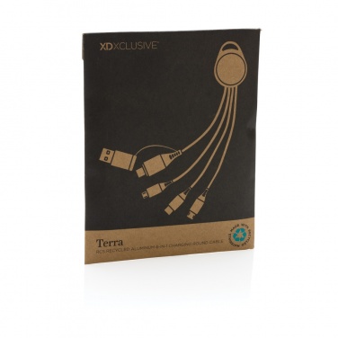 Logo trade liikelahja mainoslahja tuotekuva: Terra RCS 120 cm 6-in-1 kaapeli kierrätetystä alumiinista