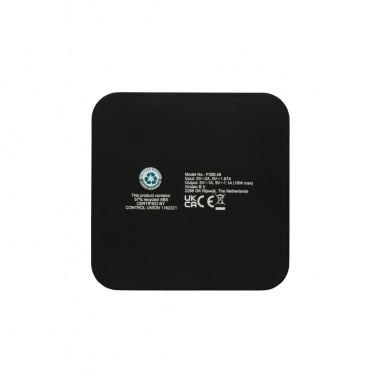 Logo trade mainoslahja kuva: RCS 10W langaton laturi USB porteilla kierrätetystä muovista