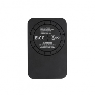 Logo trade liikelahja kuva: Magneettinen 5000mAh 5W langaton virtapankki