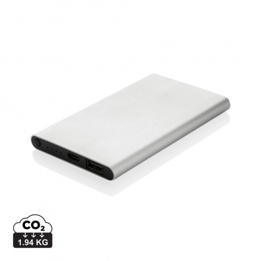 Logotrade mainoslahja tuotekuva: 4000mAh virtapankki USB-C:llä RCS muovista/alumiinista