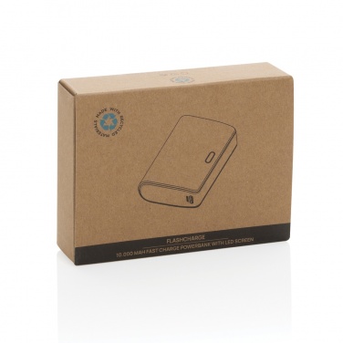 Logo trade mainostuote kuva: FlashCharge 10000mAh pikalatausvirtapankki RCS muovista