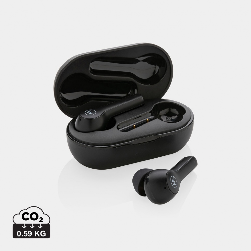 Logotrade mainoslahjat kuva: Motorola IPX5 TWS MOTO kuulokkeet 85