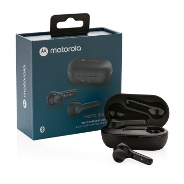 Logotrade mainostuotet kuva: Motorola IPX5 TWS MOTO kuulokkeet 85