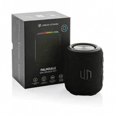 Logo trade mainoslahja ja liikelahja tuotekuva: Urban Vitamin Palmdale 16W kaiutin IPX7 RCS muovista