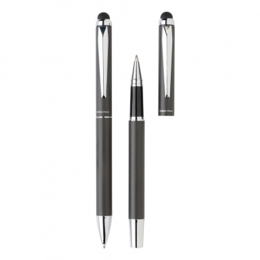 Logotrade mainostuote tuotekuva: Swiss Peak deluxe kynäsetti PU-kotelossa