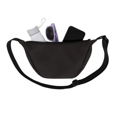 Logotrade mainostuote tuotekuva: Crescent AWARE™ RPET puolikuun muotoinen crossbody -laukku