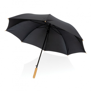Logotrade liikelahjat kuva: 27" Impact AWARE™ RPET 190T auto-open bambusateenvarjo