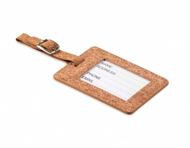 Logo trade mainostuote kuva: Cork luggage tag