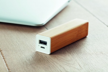 Logo trade mainoslahjat tuotekuva: Bambu varavirtalähde 2200 mAh POWERBAM