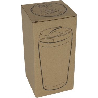 Logo trade liikelahjat mainoslahjat kuva: Ruostumattomasta teräksestä valmistettu muki BAMBOOGARDEN 400 ml