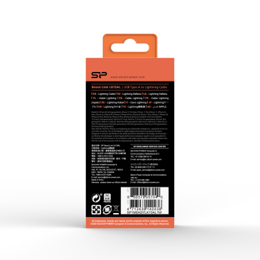 Logotrade mainoslahja ja liikelahja kuva: TIEDONSIIRTOKAAPELI LK15AL Tyyppi A- Mfi Lightning