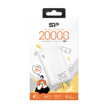Logotrade mainoslahja tuotekuva: Virtapankki Silicon Power QS58 20000 mAh