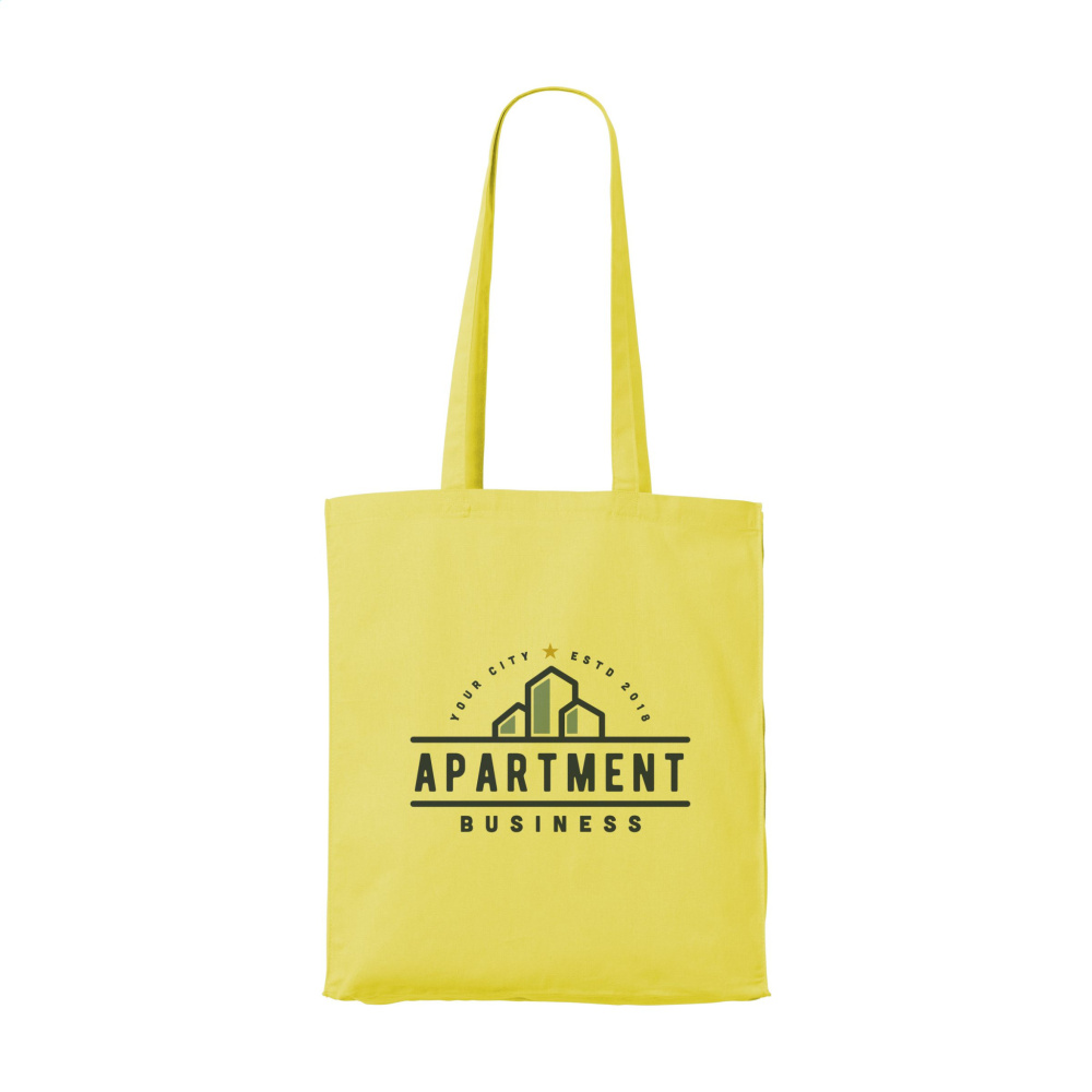 Logo trade liikelahjat mainoslahjat kuva: Värillinen Square Bag (160 g/m²) puuvillakassi