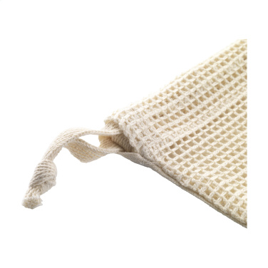 Logo trade liikelahjat mainoslahjat kuva: Natura Organic GOTS Mesh Bag (120 g/m²) hedelmäpussi