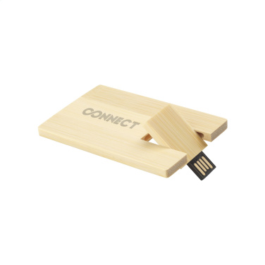 Logotrade mainostuotet kuva: Luottokortti USB Bamboo 64GB