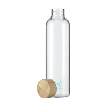 Logo trade mainostuote kuva: Senga Glass Bamboo 500 ml juomapullo