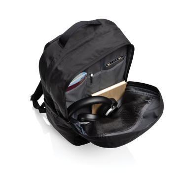 Logotrade mainoslahja tuotekuva: SP Aware™ RPET Edin 100% kierrätetty 15.6" tietokone reppu