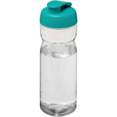 Logo trade liikelahja kuva: H2O Active® Eco Base 650 ml -urheilujuomapullo läppäkannella