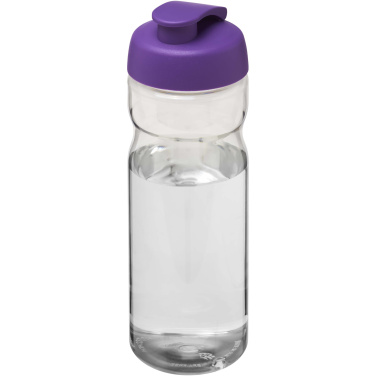 Logo trade mainoslahja kuva: H2O Active® Eco Base 650 ml -urheilujuomapullo läppäkannella