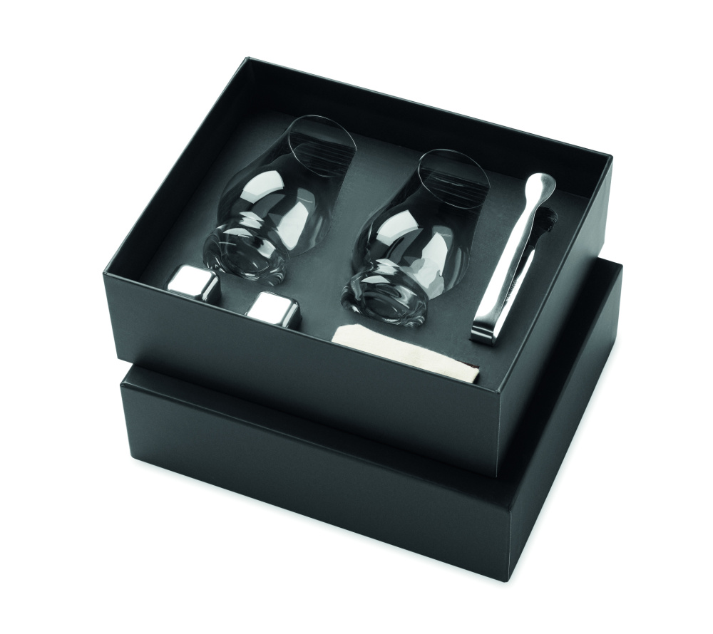 Logo trade liikelahjat mainoslahjat kuva: Lasisarja viskin maisteluun