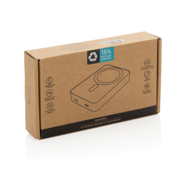 Logotrade liikelahjat mainoslahjat tuotekuva: Amporia RCS -10 000 mAh magneettinen powerbank