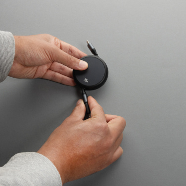 Logotrade mainoslahjat ja liikelahjat tuotekuva: Terra RCS 240W kierrätysalumiini 2 in 1 vetokaapeli