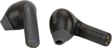 Logo trade liikelahjat mainoslahjat kuva: Bluetooth-kaiutin HF01 sisäänrakennetuilla nappikuulokkeilla 2-in-1