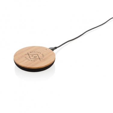 Logotrade reklaminės dovanos nuotrauka: Bamboo X 5W belaidis įkroviklis