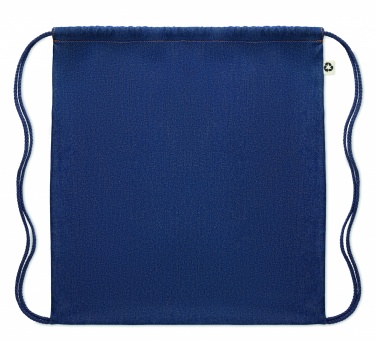 Logotrade reklaminiai produktai nuotrauka: Perdirbtas džinsinis maišelis su virvelėmis