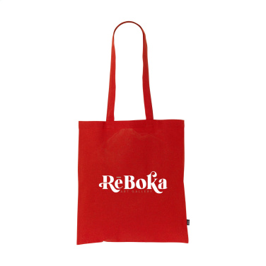 Logotrade reklaminės dovanos nuotrauka: Shoppy Color maišelis GRS perdirbta medvilnė (150 g/m²)