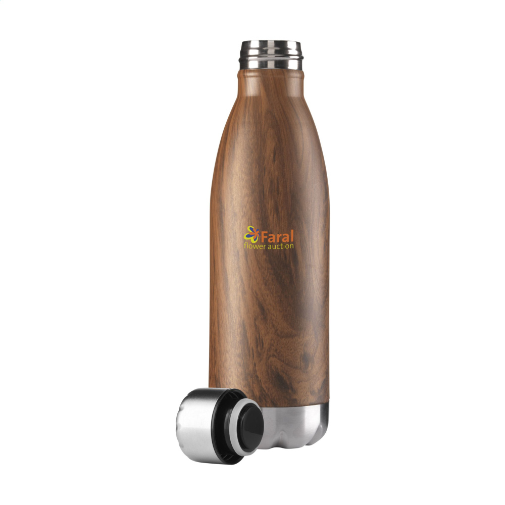 Logotrade firminės dovanos nuotrauka: Topflask Wood 500 ml geriamasis butelis