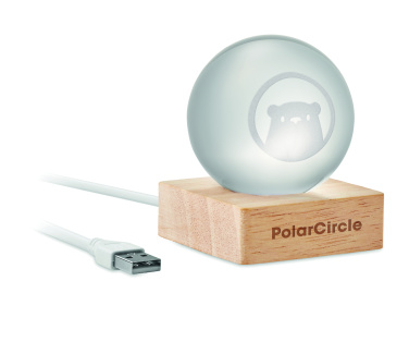 Logotrade firminės dovanos nuotrauka: LED stiklinis rutulys