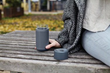 Logotrade reklaminiai produktai nuotrauka: „Black+Blum“ stiklinis kelioninis puodelis, 340 ml