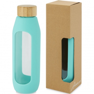 Logotrade korporatīvās dāvanas foto: Tidan 600 ml borsilikāta stikla pudele ar silikona rokturi