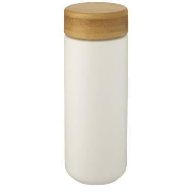 Logotrade ziemassvētku dāvanas foto: Lumi 300 ml keramikas trauks ar bambusa vāku