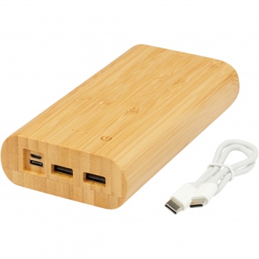 Logotrade biznesa dāvanas foto: Tulda 20 000 mAh bambusa jaudas banka