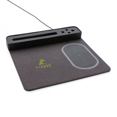 Logotrade Ideja dāvanas foto: Air peles paliktnis ar 5W bezvadu uzlādi un USB
