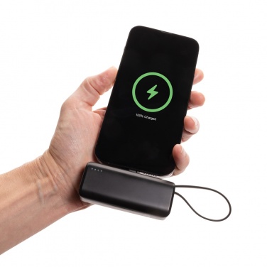Logotrade dāvanas foto: Powerlink RCS rplastic 3000 mAh powerbank iOS savienotājs